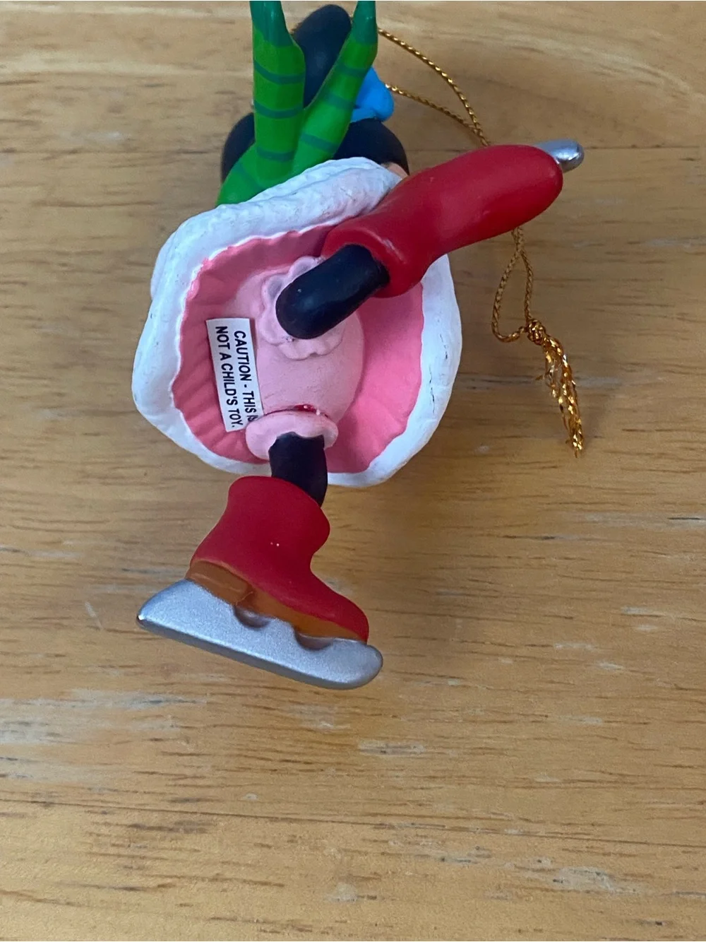 Vintage 90s Grolier Disney Christmas Magic Minnie Mouse Ice Skating Ornament